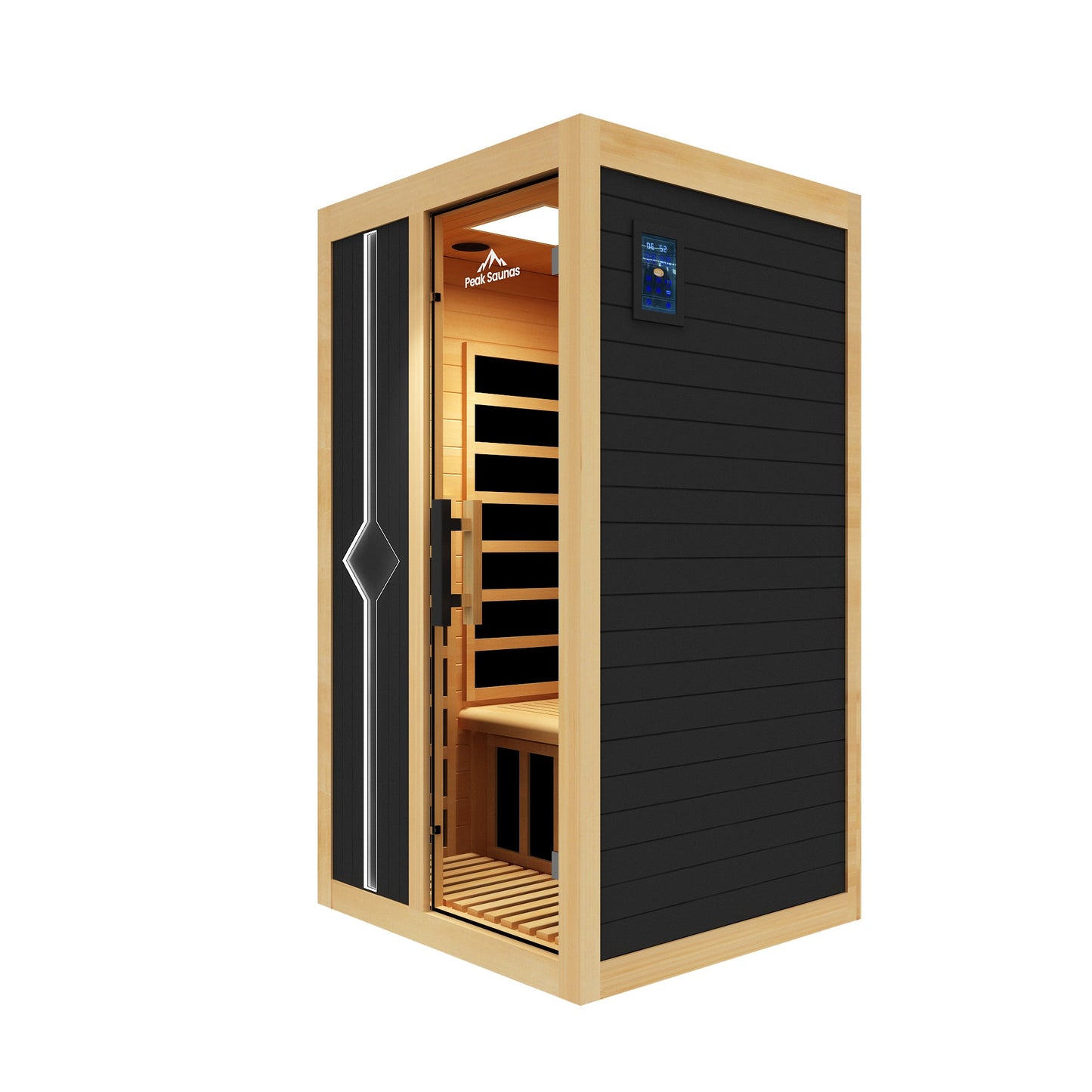 Peak Saunas Olympus 1-Person FAR Infrared Sauna with Smart WiFi App Control