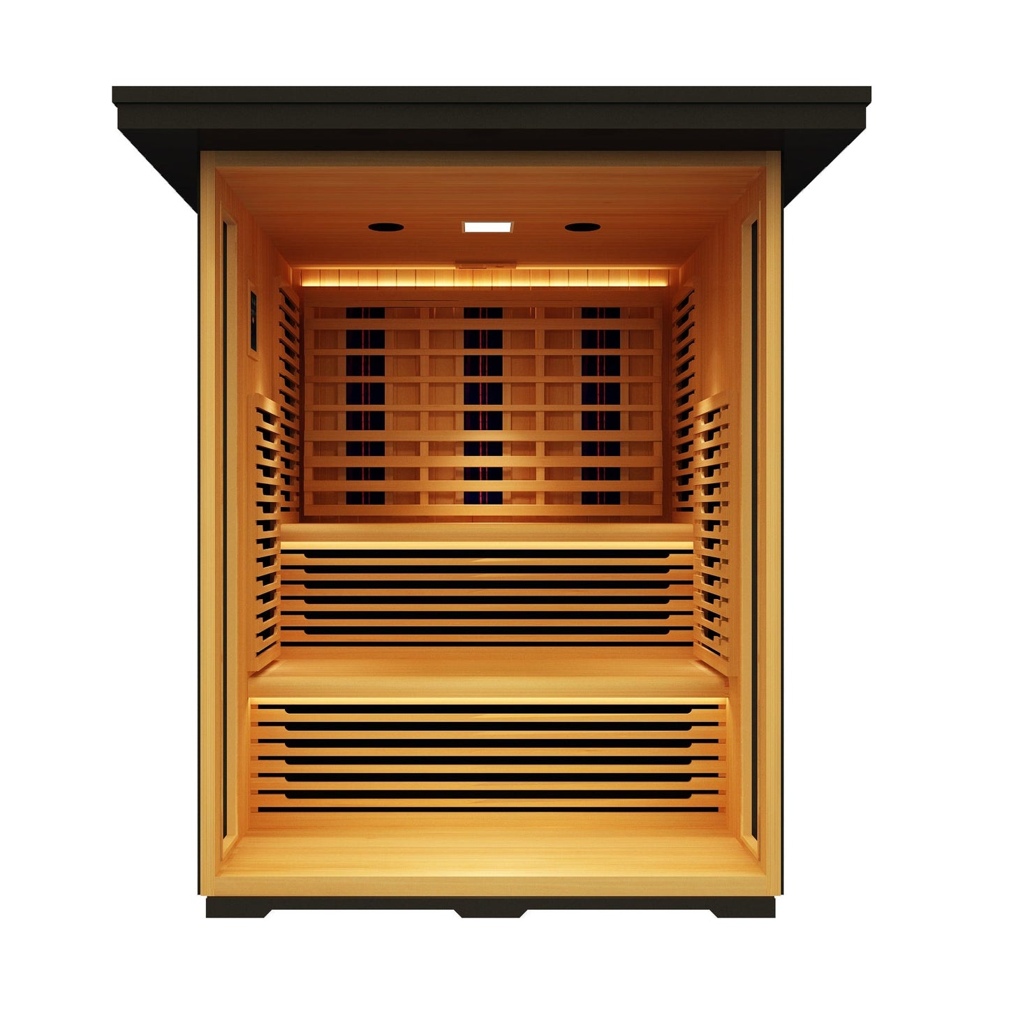 Peak Saunas Kilimanjaro 5-Person Outdoor Full Spectrum Infrared Sauna with Built-In XL Medical-Grade Red Light Therapy and Smart WiFi App Control