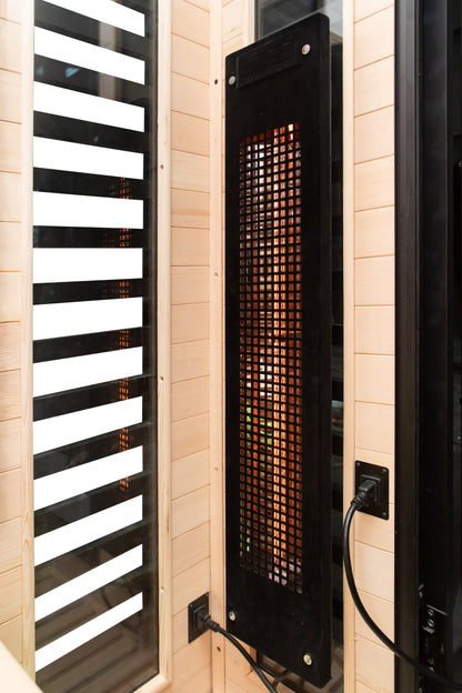 Peak Saunas Patagonia 2-Person Outdoor Full Spectrum Infrared Sauna with Built-In XL Medical-Grade Red Light Therapy and Smart WiFi App Control