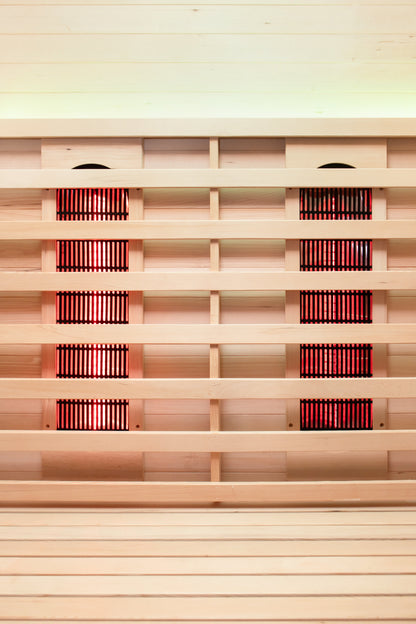 Peak Saunas Patagonia 2-Person Outdoor Full Spectrum Infrared Sauna with Built-In XL Medical-Grade Red Light Therapy and Smart WiFi App Control