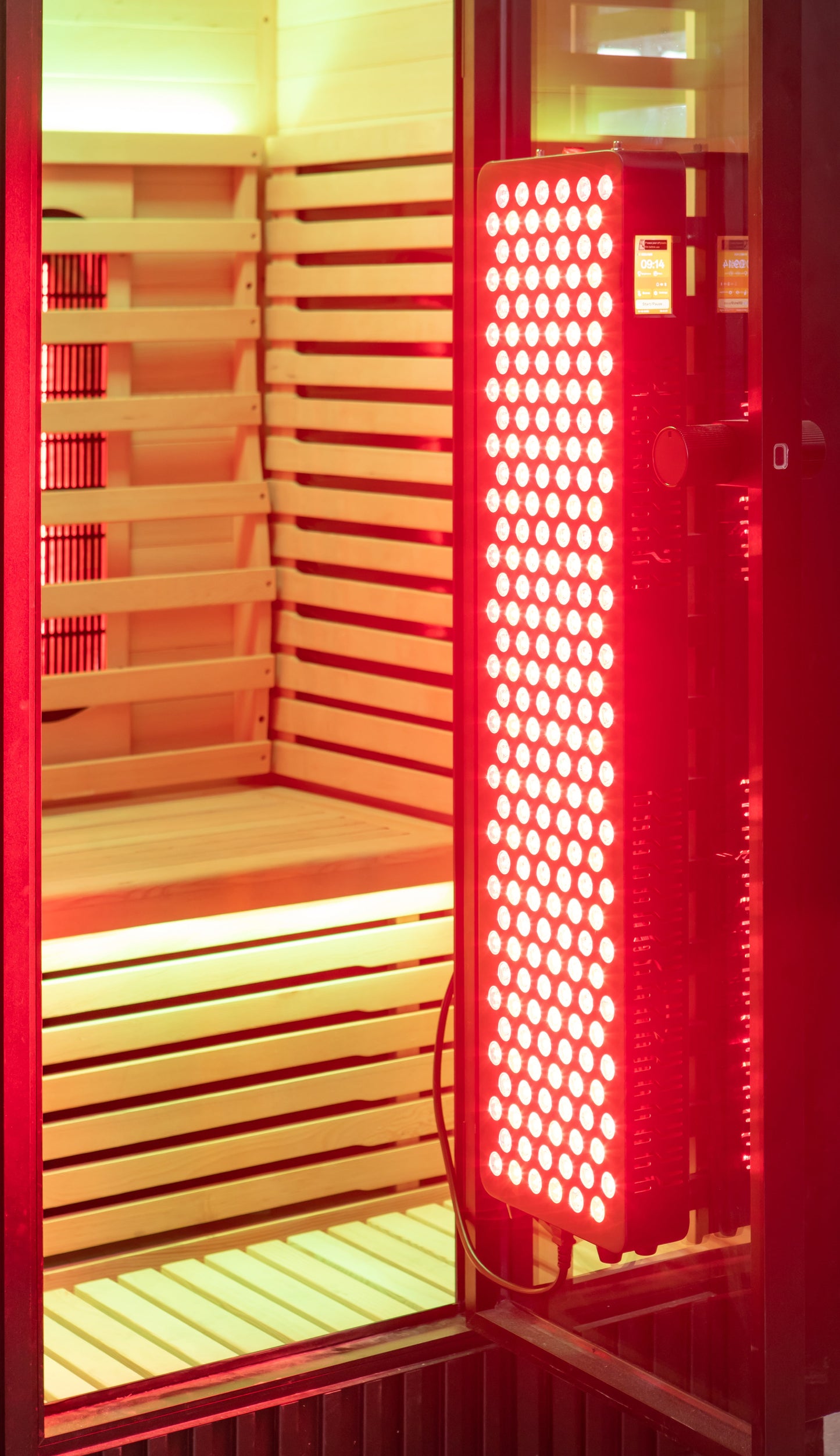 Peak Saunas Patagonia 2-Person Outdoor Full Spectrum Infrared Sauna with Built-In XL Medical-Grade Red Light Therapy and Smart WiFi App Control