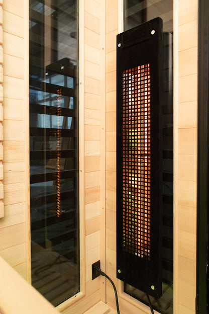 Peak Saunas Kilimanjaro 5-Person Outdoor Full Spectrum Infrared Sauna with Built-In XL Medical-Grade Red Light Therapy and Smart WiFi App Control