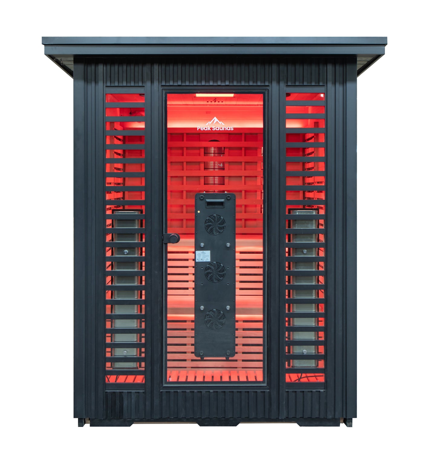 Peak Saunas Kilimanjaro 5-Person Outdoor Full Spectrum Infrared Sauna with Built-In XL Medical-Grade Red Light Therapy and Smart WiFi App Control