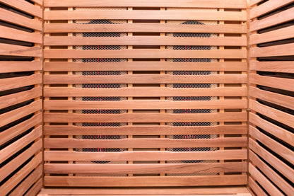 Peak Saunas Rainier 1-Person Full Spectrum Infrared Sauna with Built-In XL Medical-Grade Red Light Therapy & Smart WiFi App Control