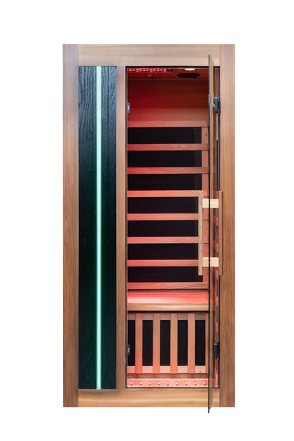 Peak Saunas Aspen 1-Person FAR Infrared Sauna with Smart WiFi App Control