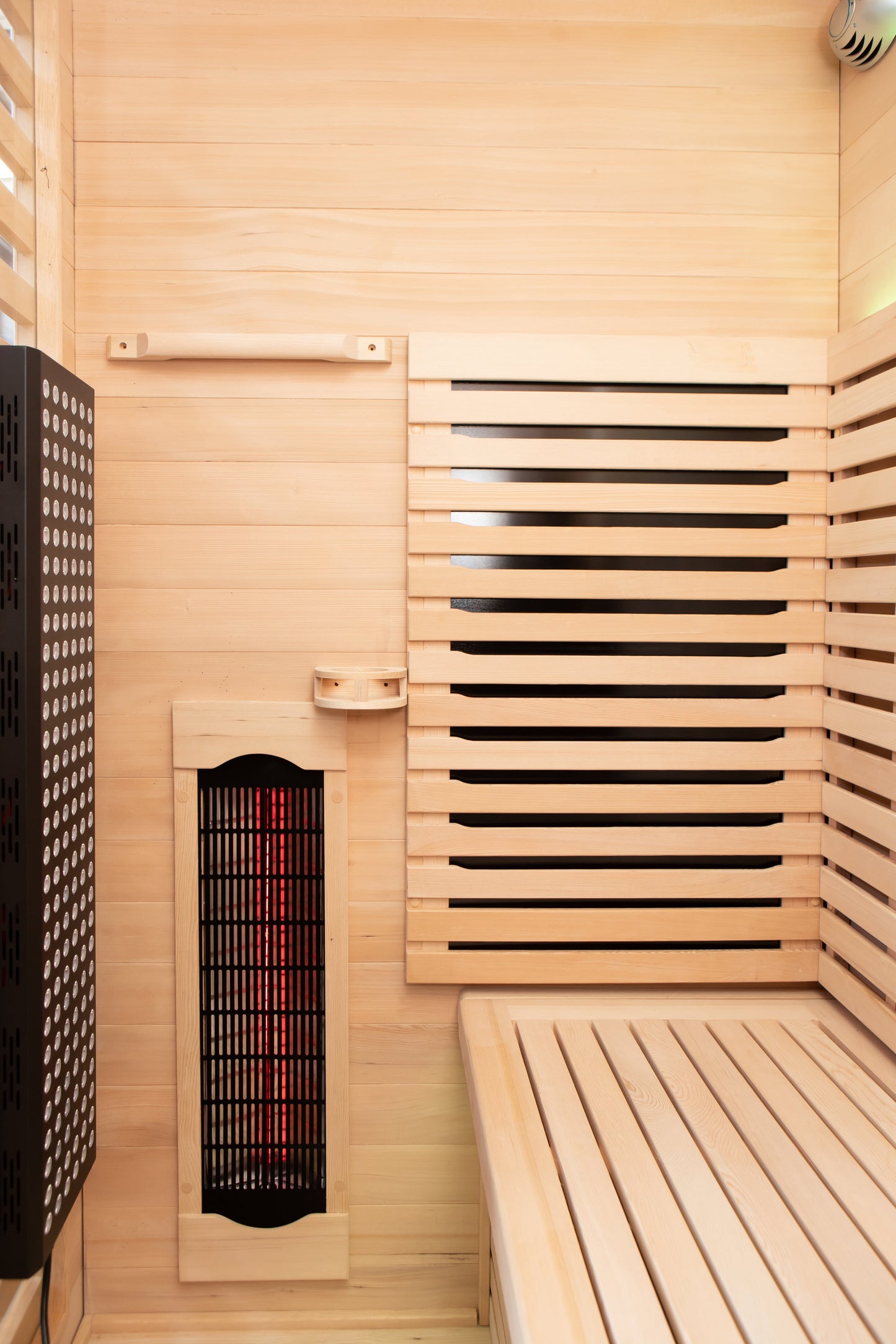 Peak Saunas Denali Luxury 3-Person Full Spectrum Infrared Sauna with Built-In XL Medical-Grade Red Light Therapy & Smart WiFi App Control