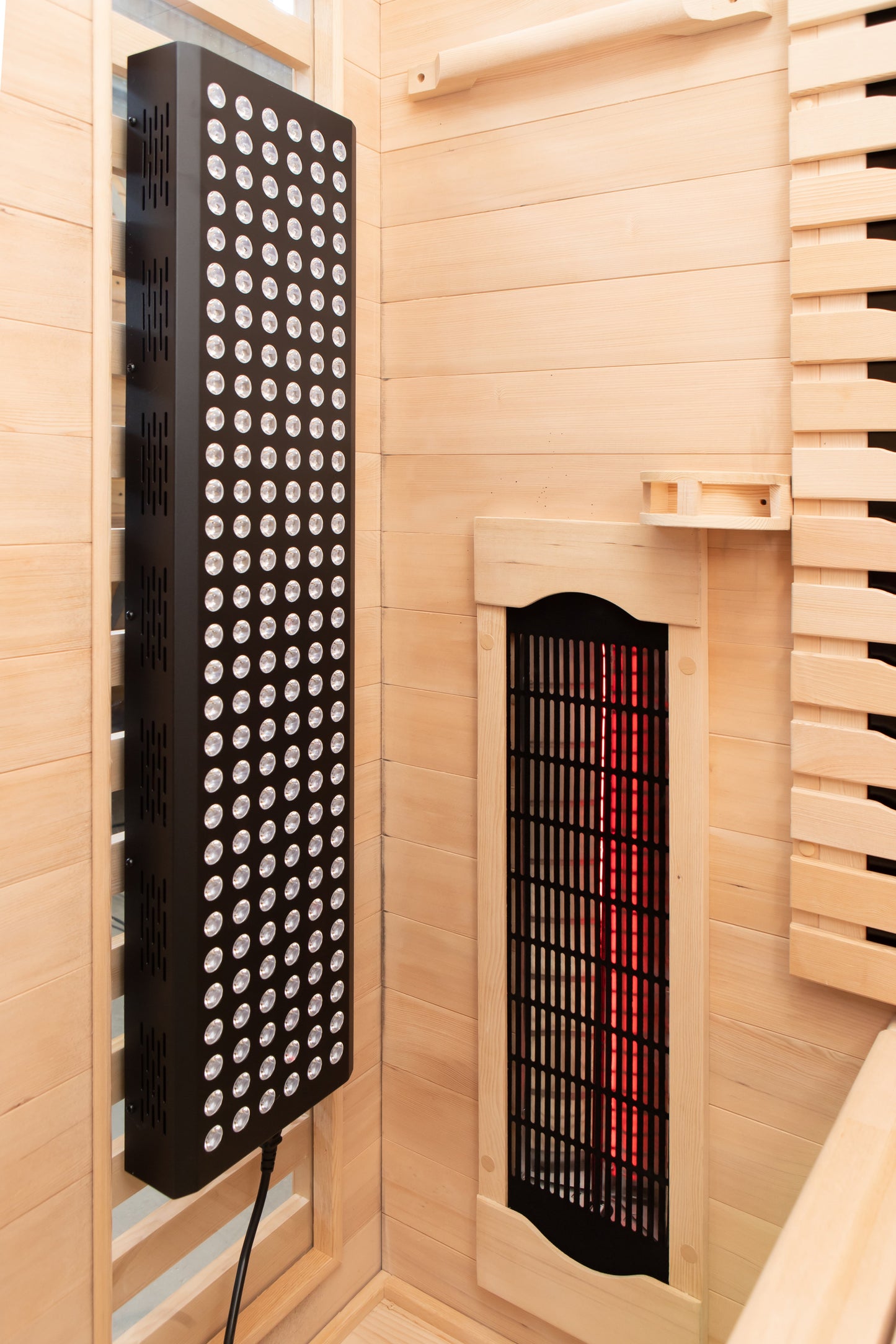 Peak Saunas Denali Luxury 3-Person Full Spectrum Infrared Sauna with Built-In XL Medical-Grade Red Light Therapy & Smart WiFi App Control