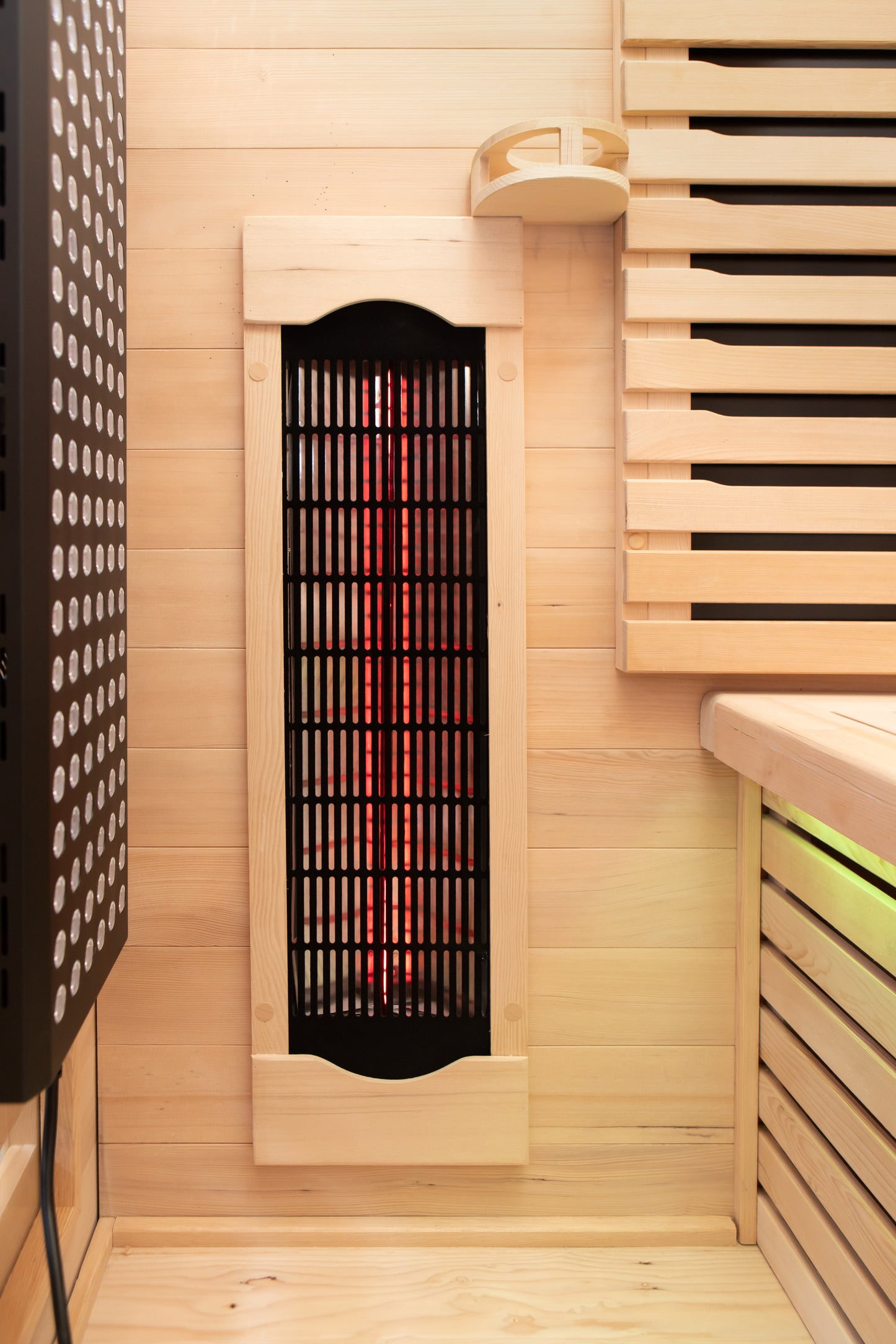 Peak Saunas Denali Luxury 3-Person Full Spectrum Infrared Sauna with Built-In XL Medical-Grade Red Light Therapy & Smart WiFi App Control