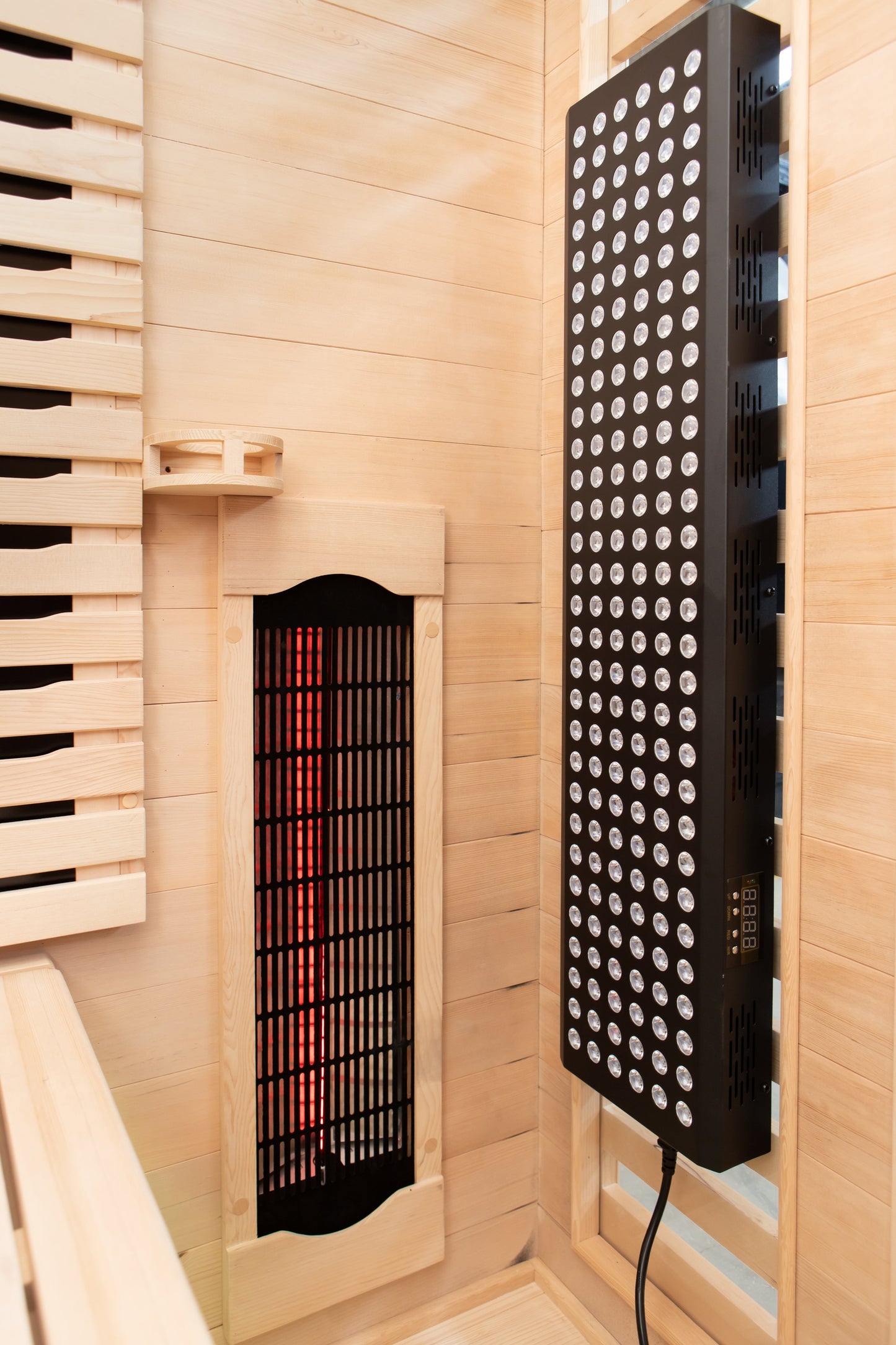 Peak Saunas Denali Luxury 3-Person Full Spectrum Infrared Sauna with Built-In XL Medical-Grade Red Light Therapy & Smart WiFi App Control