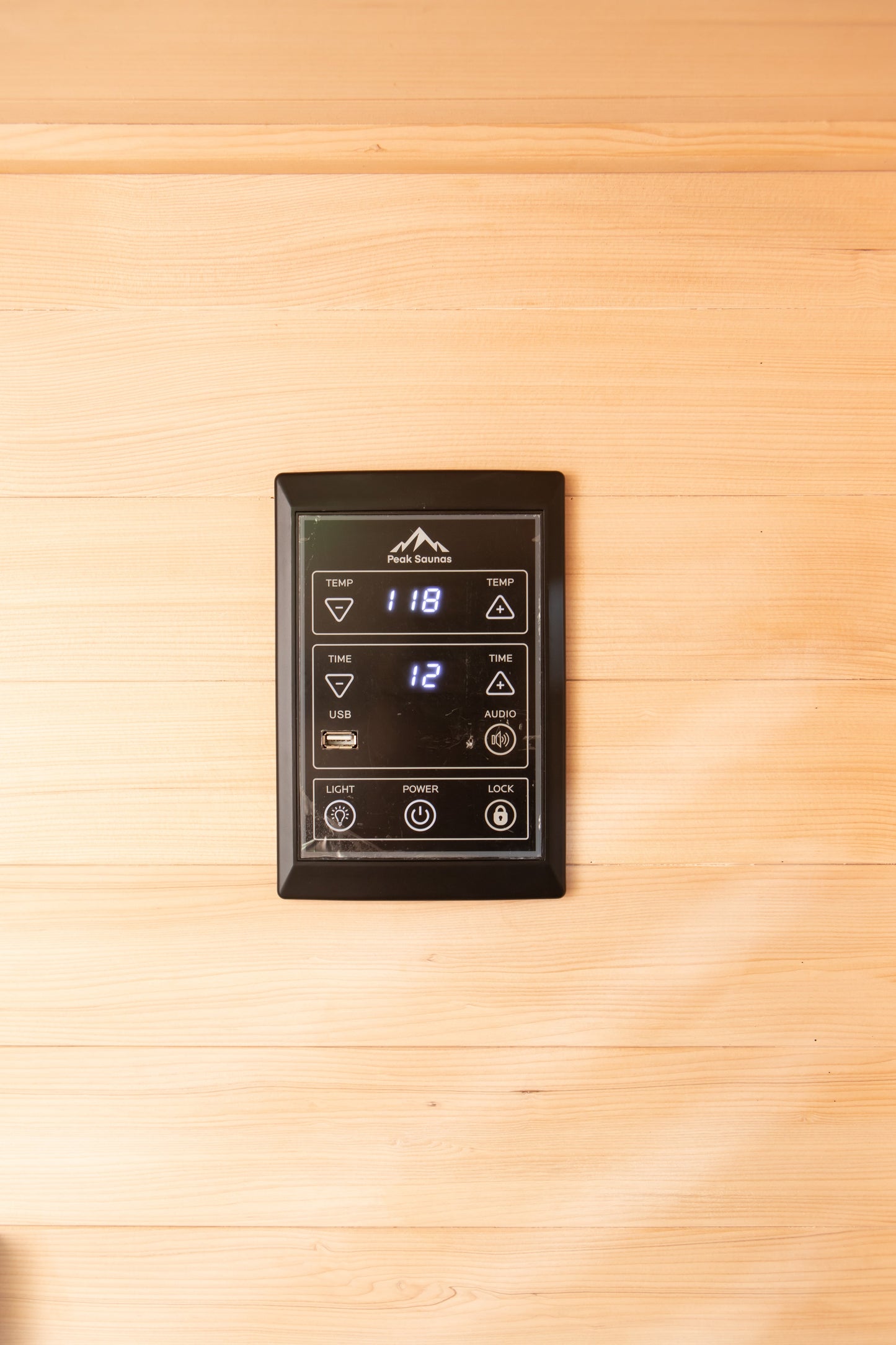 Peak Saunas Denali Luxury 3-Person Full Spectrum Infrared Sauna with Built-In XL Medical-Grade Red Light Therapy & Smart WiFi App Control