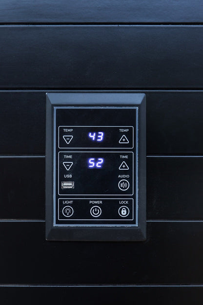 Peak Saunas Everest 2-Person Full Spectrum Infrared Sauna with Built-In XL Medical-Grade Red Light Therapy & Smart WiFi App Control